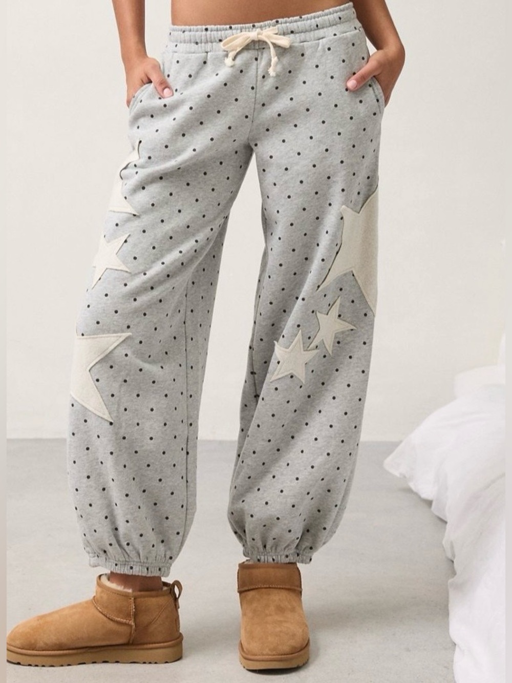 Urban Outfitters Out from Under Brenda Star Patch Joggers